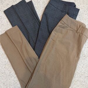 Ann Taylor Dress Pants - Gray and Tan 2 pair Size 10 curvy